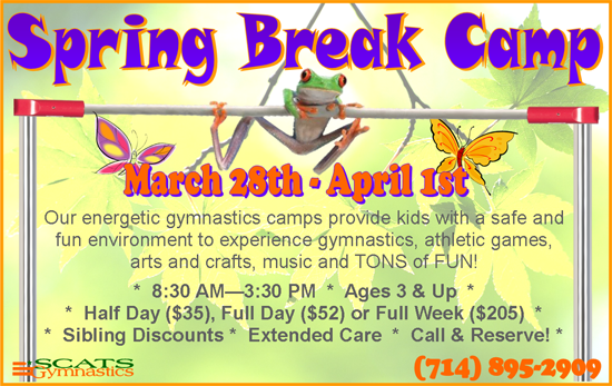 Spring Break Camp - March 28th-April 1st, 2016